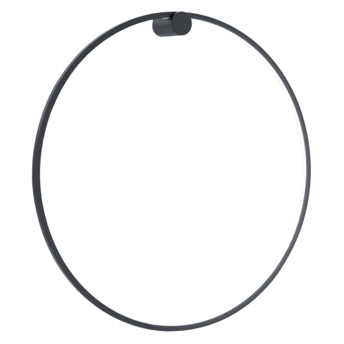 Lampa ścienna kinkiet SATURNO BLACK 46W LED ML8852 Milagro 4000K 80cm Industrialna Loft oprawa oświetleniowa nowoczesny dekoracyjny koło okrąg metalowy czarny czarna Inspiracje Premium