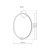 Lampa sufitowa ścienna kinkiet okrąg koło Industrialna Loft SATURNO BLACK 25W LED ML8858 Milagro 4000K 50cm nowoczesna oprawa oświetleniowa okrągła metal żyrandol czarny czarna Inspiracje Premium