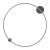Lampa sufitowa ścienna kinkiet okrąg koło Industrialna Loft SATURNO BLACK 46W LED ML8860 Milagro 4000K 80cm nowoczesna oprawa oświetleniowa okrągła metal żyrandol czarny czarna Inspiracje Premium