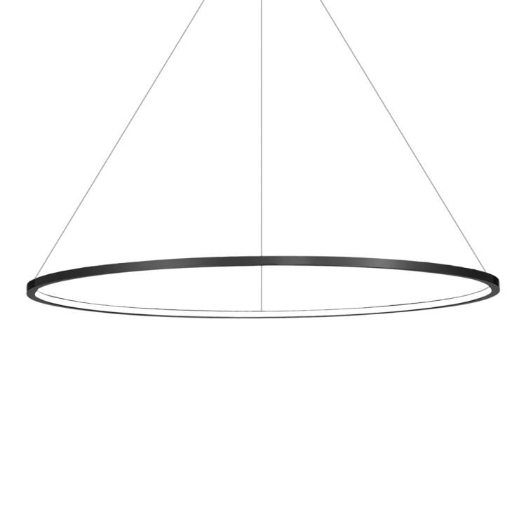 Lampa sufitowa wisząca okrąg koło Industrialna Loft SATURNO BLACK 57W LED ML8862 Milagro 4000K 100cm nowoczesna oprawa oświetleniowa okrągła metal żyrandol czarny czarna zwis Inspiracje Premium