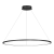 Lampa sufitowa wisząca okrąg koło Industrialna Loft SATURNO BLACK 57W LED ML8862 Milagro 4000K 100cm nowoczesna oprawa oświetleniowa okrągła metal żyrandol czarny czarna zwis Inspiracje Premium