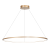 Lampa sufitowa wisząca okrąg koło Industrialna Loft SATURNO GOLD 57W LED ML8863 Milagro 4000K 100cm nowoczesna oprawa oświetleniowa okrągła metal żyrandol złoty złota zwis Inspiracje Premium
