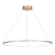 Lampa sufitowa wisząca okrąg koło Industrialna Loft SATURNO GOLD 57W LED ML8863 Milagro 4000K 100cm nowoczesna oprawa oświetleniowa okrągła metal żyrandol złoty złota zwis Inspiracje Premium