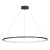 Lampa sufitowa wisząca okrąg koło Industrialna Loft SATURNO BLACK 65W LED ML8864 Milagro 4000K 120cm nowoczesna oprawa oświetleniowa okrągła metal żyrandol czarny czarna zwis Inspiracje Premium