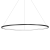 Lampa sufitowa wisząca okrąg koło Industrialna Loft SATURNO BLACK 65W LED ML8864 Milagro 4000K 120cm nowoczesna oprawa oświetleniowa okrągła metal żyrandol czarny czarna zwis Inspiracje Premium