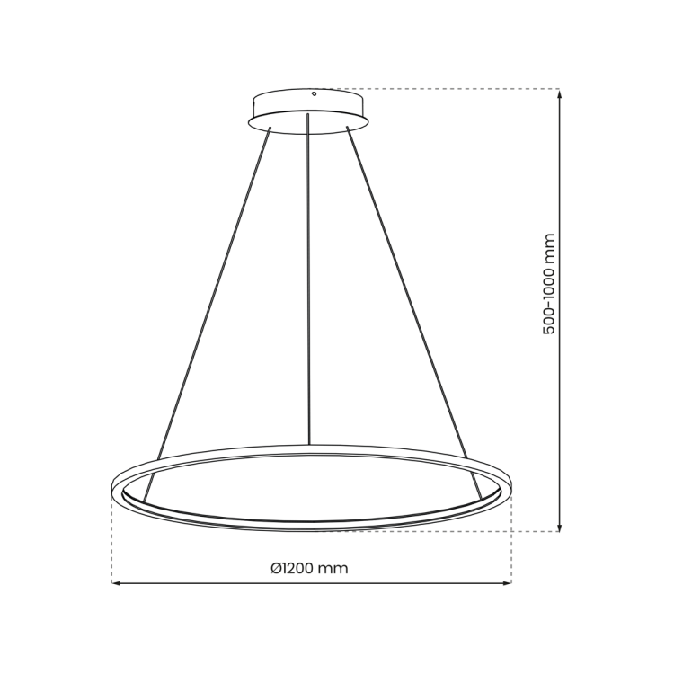 Lampa sufitowa wisząca okrąg koło Industrialna Loft SATURNO BLACK 65W LED ML8864 Milagro 4000K 120cm nowoczesna oprawa oświetleniowa okrągła metal żyrandol czarny czarna zwis Inspiracje Premium