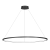Lampa sufitowa wisząca okrąg koło Industrialna Loft SATURNO BLACK 65W LED ML8864 Milagro 4000K 120cm nowoczesna oprawa oświetleniowa okrągła metal żyrandol czarny czarna zwis Inspiracje Premium