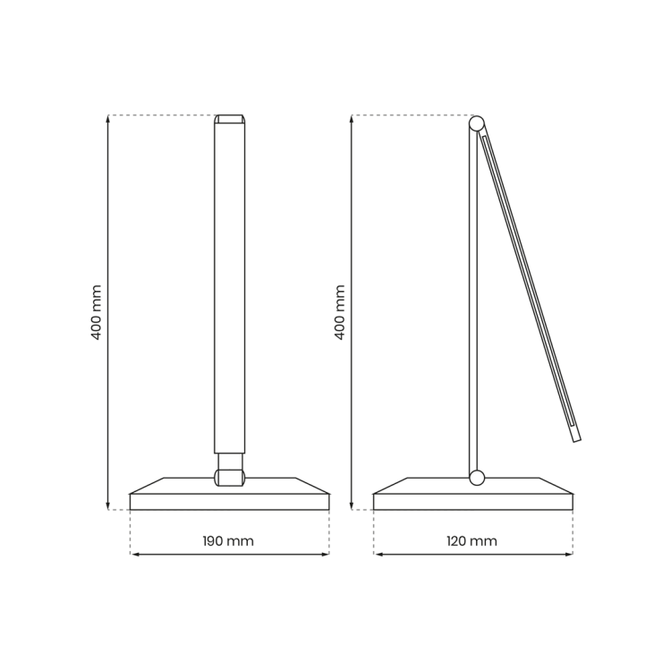 Lampka biurkowa VARIO WHITE 5W LED ML8867 Milagro