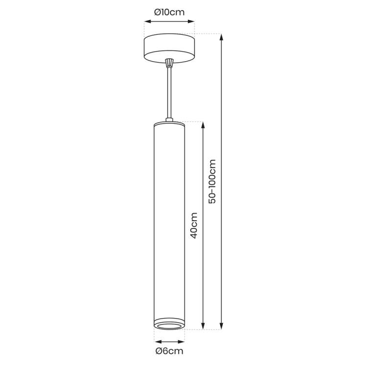 Lampa wisząca PORTER WHITE 1xGU10 ML8869 Milagro