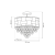 Lampa sufitowa LUXURIA 9xE14 ML8894 Milagro