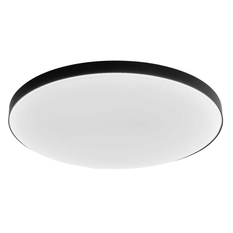 Plafoniera Plafon SLIMI 24W 4000K Czarny ML9089 Milagro IP40 do łazienki sypialni korytarza jadalni oprawa lampa sufitowa nowoczesna oświetleniowa czarna barwa neutralna biała dzienna Inspiracje Premium