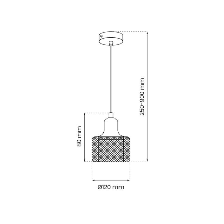 Lampa wisząca LUMI 1xG9 ML9747 Milagro