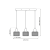 Lampa wisząca LUMI 3xG9 ML9748 Milagro