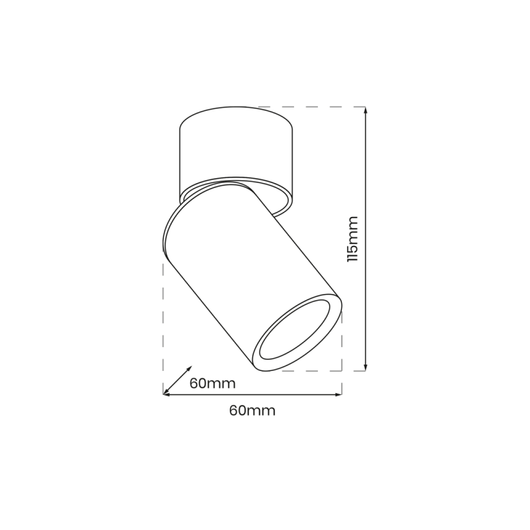 Lampa ścienno-sufitowa Kinkiet Industrialny Spot Andy 1xGU10 Czarny + Złoty ML9933 Milagro GU10 Loft nowoczesny metalowy czarny czarna złoty złota pojedynczy Inspiracje Premium