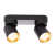 Lampa ścienno-sufitowa Kinkiet Industrialny Andy 2xGU10 Czarny + Złoty ML9935 Milagro 2x GU10 Loft nowoczesny metalowy czarny czarna złoty złota potrójny Inspiracje Premium