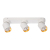 Lampa ścienno-sufitowa Kinkiet Industrialny Andy 3xGU10 Biały + Złoty ML9936 Milagro 3x GU10 Loft nowoczesny metalowy biały biała złoty złota potrójny Inspiracje Premium