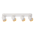 Lampa ścienno-sufitowa Kinkiet Industrialny Andy 4xGU10 Biały + Złoty ML9938 Milagro 4x GU10 Loft nowoczesny metalowy biały biała złoty złota poczwórny Inspiracje Premium
