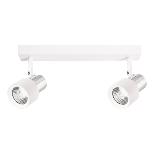 Lampa Sufitowa Cino 2xGU10 Biały + Chrom ML9946 Milagro