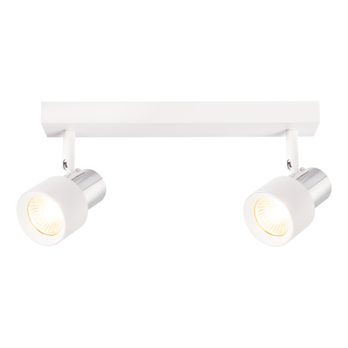 Lampa Sufitowa Cino 2xGU10 Biały + Chrom ML9946 Milagro