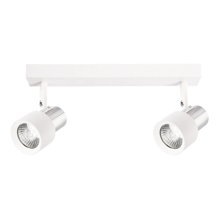 Lampa Sufitowa Cino 2xGU10 Biały + Chrom ML9946 Milagro