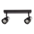 Lampa Sufitowa Cino 2xGU10 Czarny + Chrom ML9947 Milagro