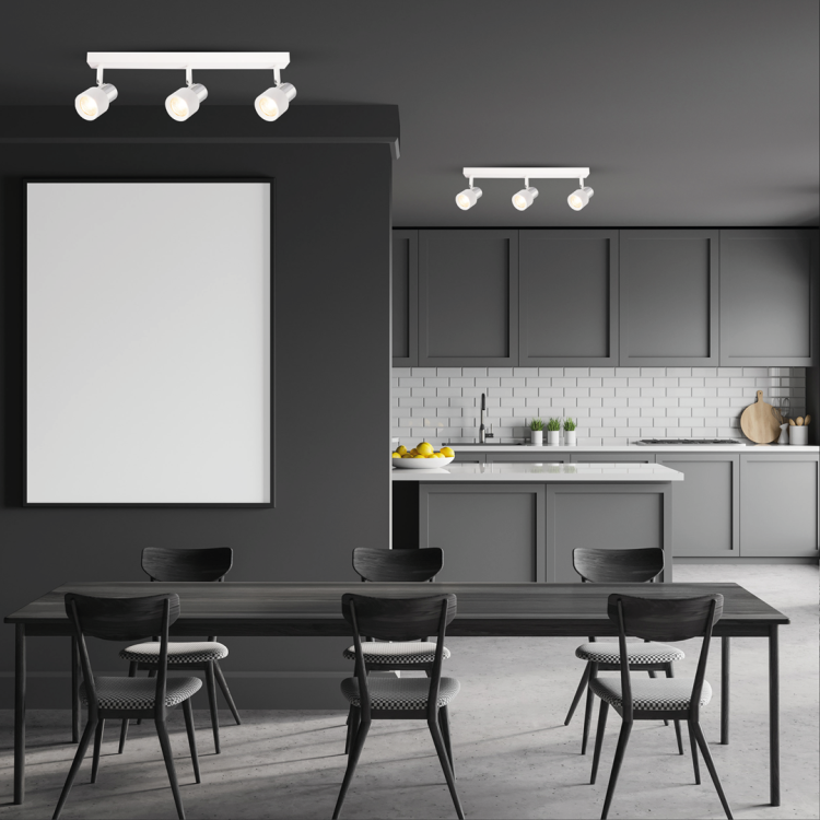 Lampa Sufitowa Cino 3xGU10 Biały + Chrom ML9948 Milagro