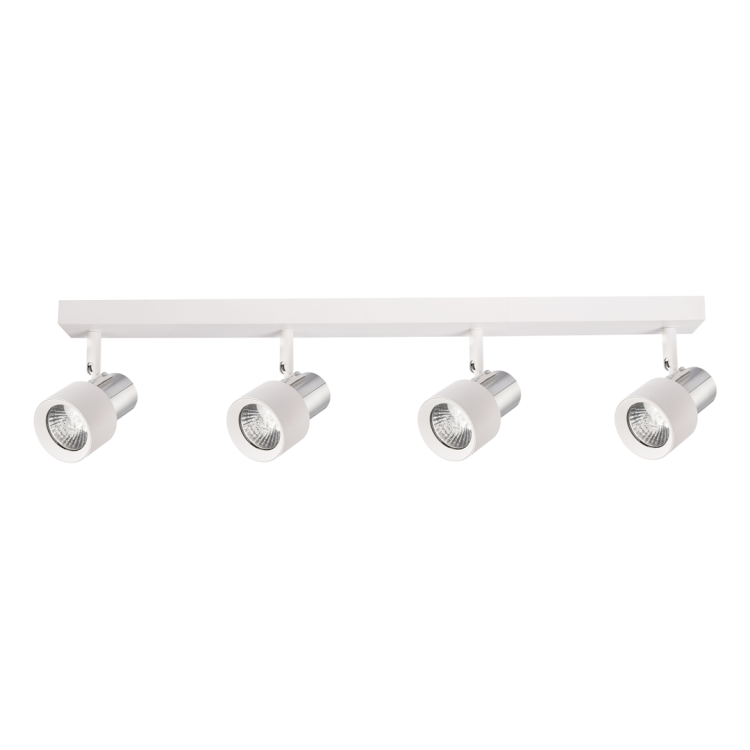 Lampa Sufitowa Cino 4xGU10 Biały + Chrom ML9950 Milagro