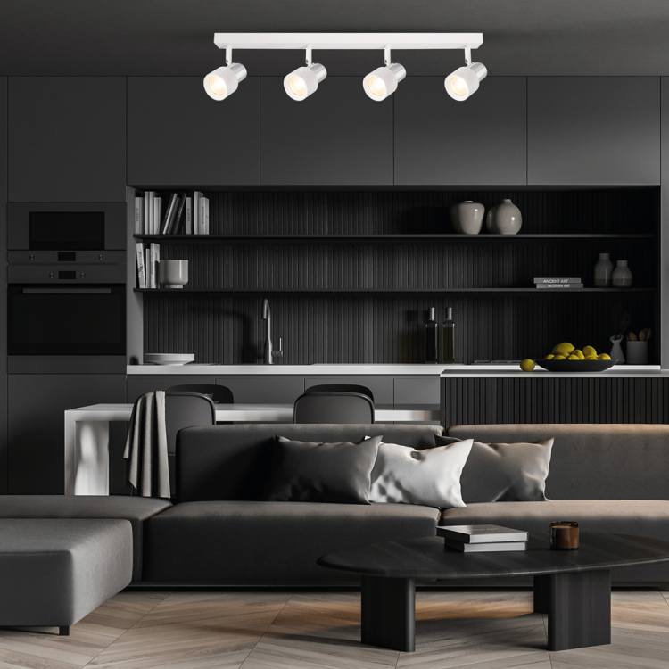 Lampa Sufitowa Cino 4xGU10 Biały + Chrom ML9950 Milagro
