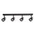 Lampa Sufitowa Cino 4xGU10 Czarny + Chrom ML9951 Milagro