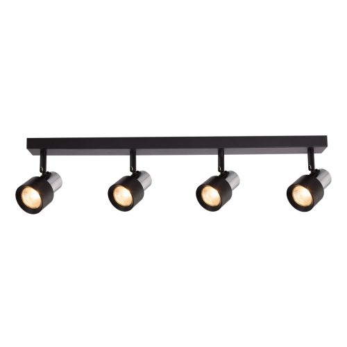Lampa Sufitowa Cino 4xGU10 Czarny + Chrom ML9951 Milagro