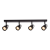 Lampa Sufitowa Cino 4xGU10 Czarny + Chrom ML9951 Milagro