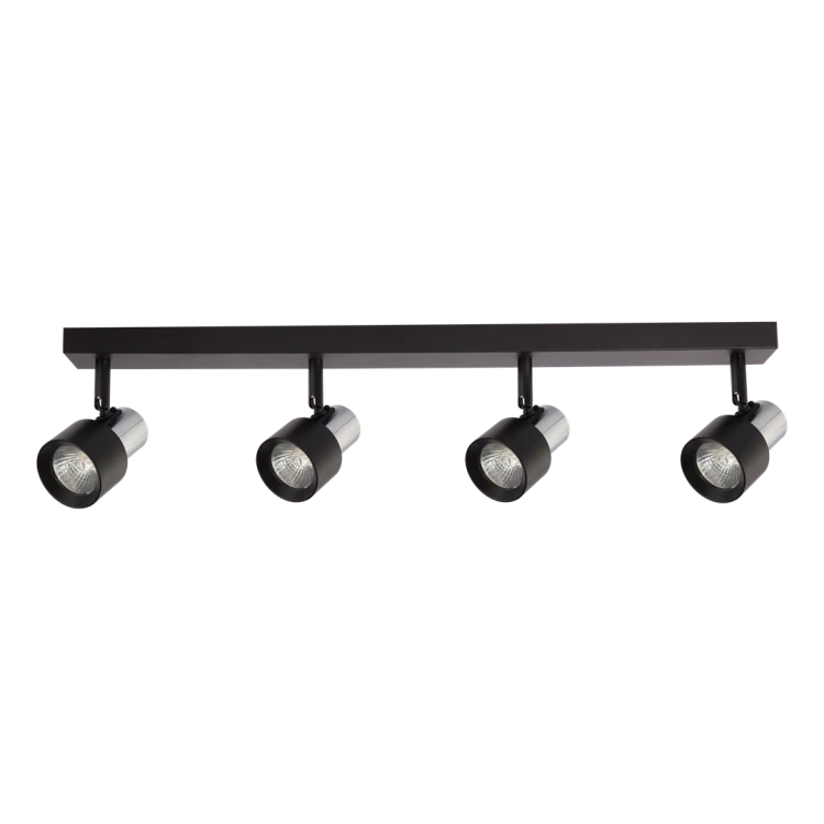 Lampa Sufitowa Cino 4xGU10 Czarny + Chrom ML9951 Milagro