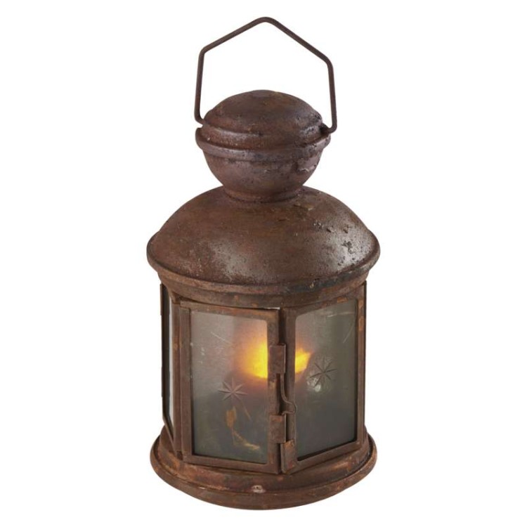 Dekoracja Lampion LED Vintage 21cm 3x AA WW Timer ZY1977 Emos IP20 1,5W stara lampa ciepły biały