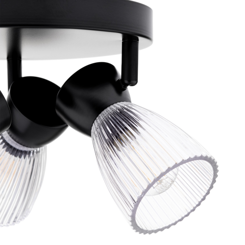 Lampa sufitowa BEST BLACK 3xE14 (round) ML9973 Milagro