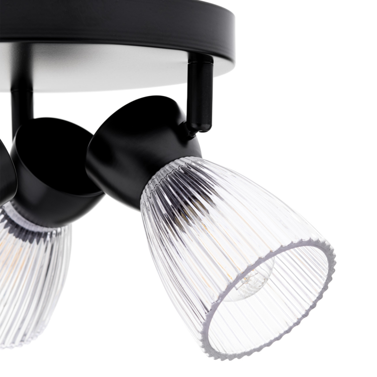 Lampa sufitowa BEST BLACK 3xE14 (round) ML9973 Milagro