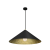 Lampa sufitowa wisząca Industrialna Loft FUJI 50cm 1xE27 MLP0645 Milagro nowoczesna oprawa oświetleniowa kompozytowa żyrandol do Kuchni Jadalni nad stół blat wyspę czarny czarna złoty złota czarno złota zwis Inspiracje Premium