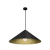 Lampa sufitowa wisząca Industrialna Loft FUJI 50cm 1xE27 MLP0645 Milagro nowoczesna oprawa oświetleniowa kompozytowa żyrandol do Kuchni Jadalni nad stół blat wyspę czarny czarna złoty złota czarno złota zwis Inspiracje Premium