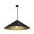 Lampa sufitowa wisząca Industrialna Loft FUJI 70cm 1xE27 MLP0646 Milagro nowoczesna oprawa oświetleniowa kompozytowa żyrandol do Kuchni Jadalni nad stół blat wyspę czarny czarna złoty złota czarno złota zwis Inspiracje Premium