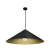 Lampa sufitowa wisząca Industrialna Loft FUJI 70cm 1xE27 MLP0646 Milagro nowoczesna oprawa oświetleniowa kompozytowa żyrandol do Kuchni Jadalni nad stół blat wyspę czarny czarna złoty złota czarno złota zwis Inspiracje Premium
