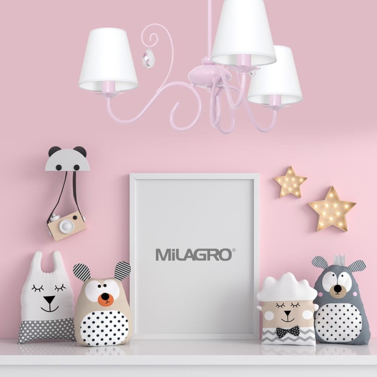 Żyrandol SARA PINK 3xE14 MLP1051 Milagro