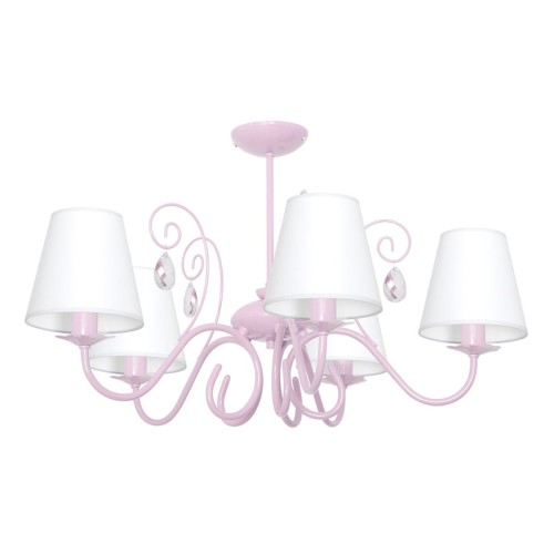 Żyrandol SARA PINK 5xE14 MLP1052 Milagro