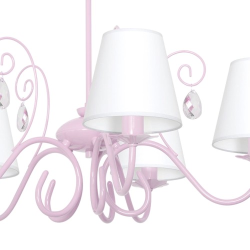 Żyrandol SARA PINK 5xE14 MLP1052 Milagro