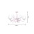 Żyrandol SARA PINK 5xE14 MLP1052 Milagro