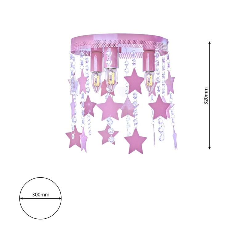 Lampa Sufitowa STAR 3xE27 MLP1128 Milagro