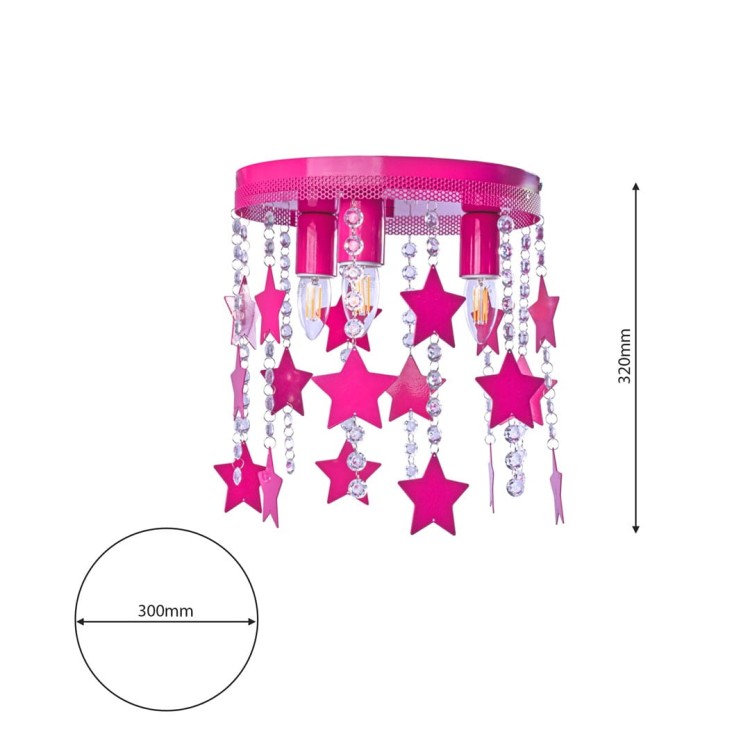 Lampa Sufitowa STAR 3xE27 MLP1129 Milagro