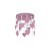 Lampa Sufitowa CORAZON VIOLET 3xE27 MLP1149 Milagro