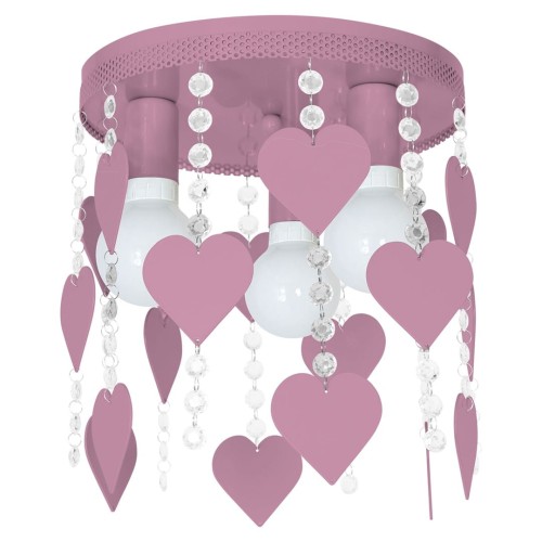 Lampa Sufitowa CORAZON VIOLET 3xE27 MLP1149 Milagro