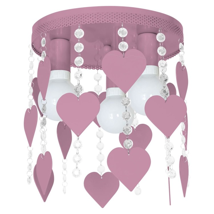 Lampa Sufitowa CORAZON VIOLET 3xE27 MLP1149 Milagro