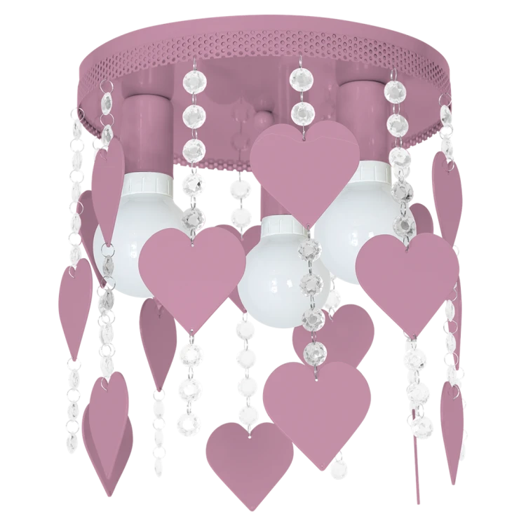 Lampa Sufitowa CORAZON VIOLET 3xE27 MLP1149 Milagro