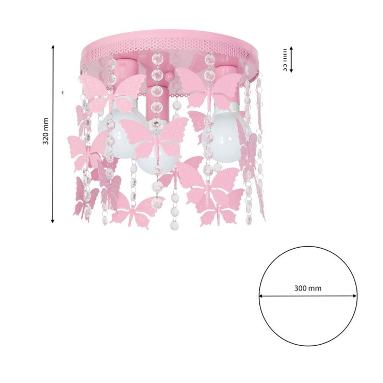 Lampa sufitowa ANGELICA 3xE27 MLP1165 Milagro